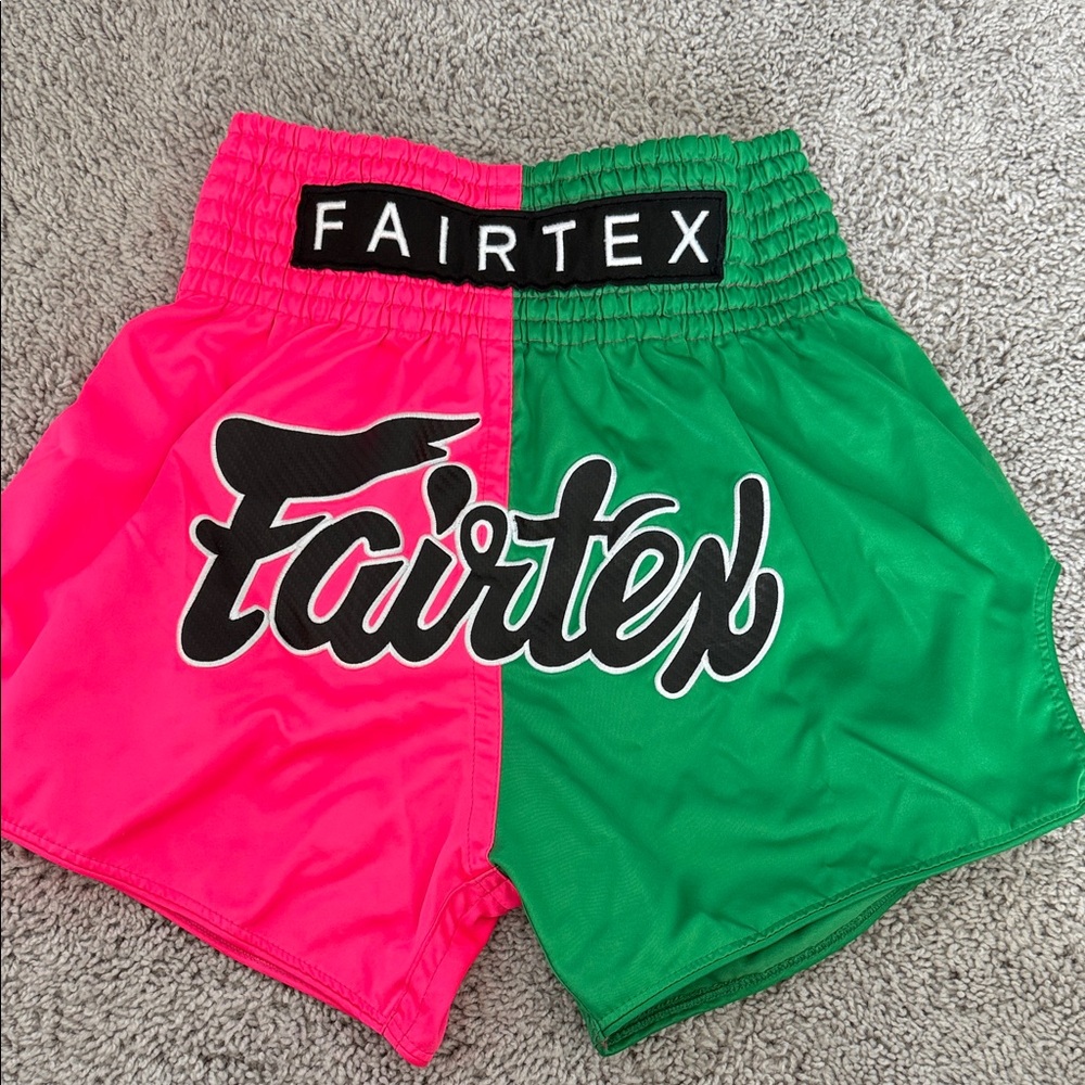Fairtex Pink and Green Muay Thai Shorts